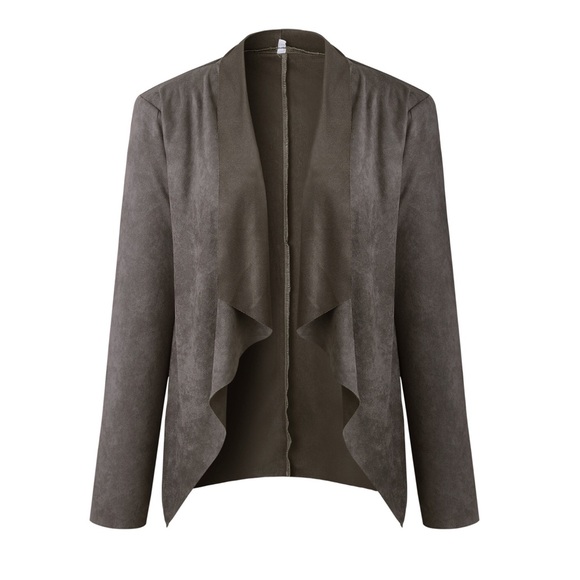 Brown light thin cardigan jacket - Picture 5 of 8